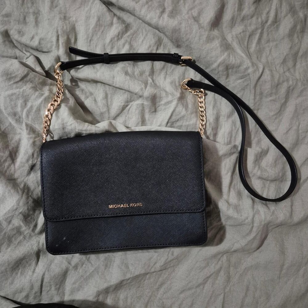 Michael-kors Women's Black and Gold Bag